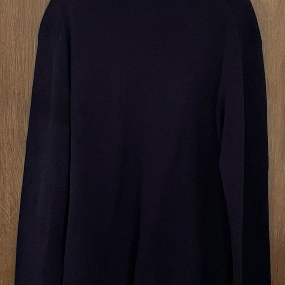 Vintage Wilke Rodriguez men’s navy 100% cotton green border sweater, size L - Picture 2 of 13